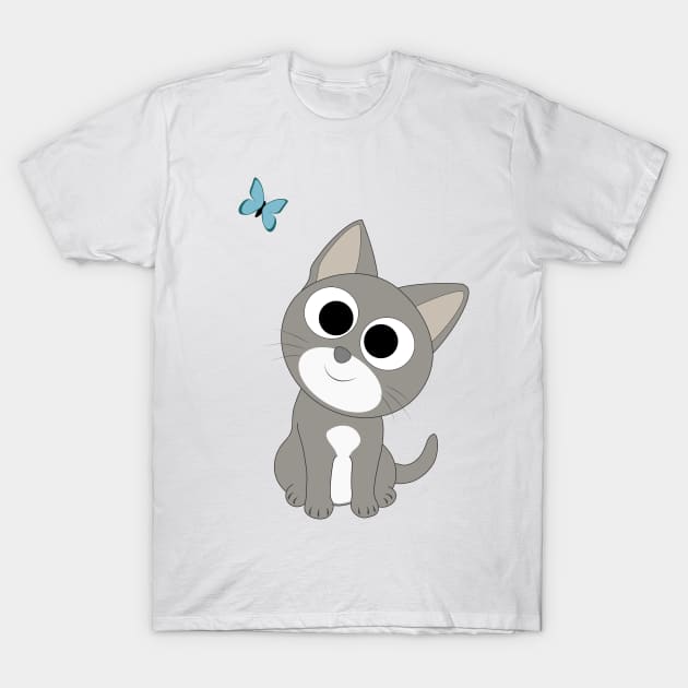 Cute kitten T-Shirt by TanyaHoma